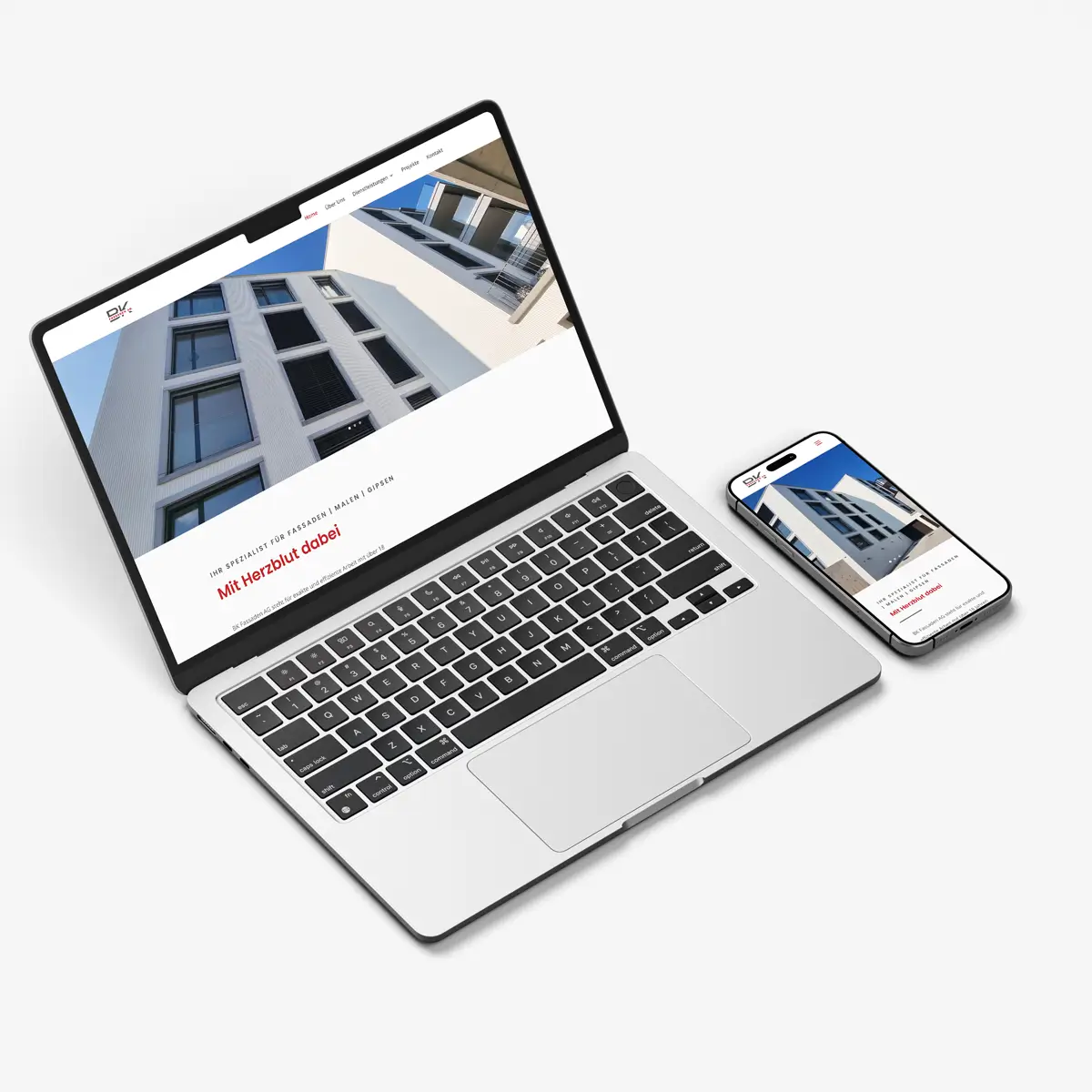 baufirma webseite kreieren schweiz