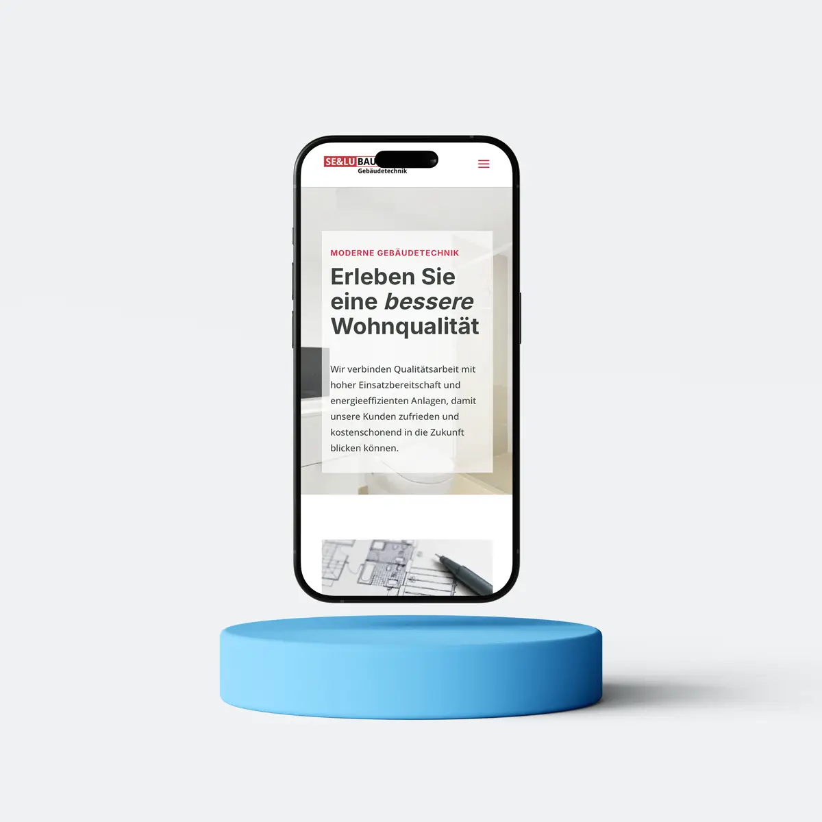 Selu Bau Zürich Gebäudetechnik webseite